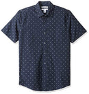 Men's Slim-Fit Short-Sleeve Print Shirt, Anchor, XX-Large