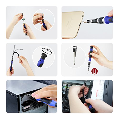XOOL 80 in 1 Precision Screwdriver Set with Magnetic Driver Kit for Computer,