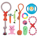 Angelland Dog Chew Toys for Small to Medium Dogs - 10 Pack Tough Dog Toys