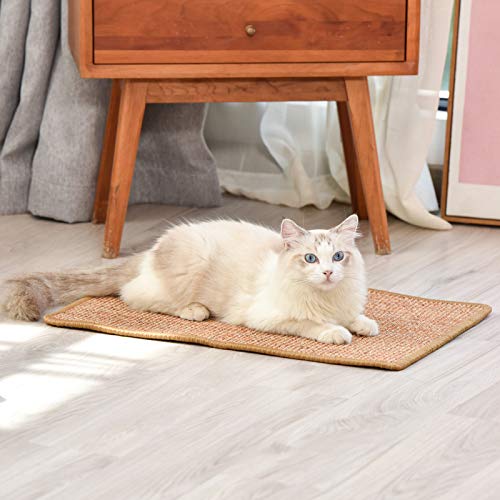 Cat Scratcher Mat, 23.6 X 15.7 Inch  Horizontal Cat Floor Scratching Pad Rug,