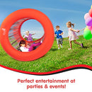Inflatable Rolling Wheel | Giant Inflatable Wheel | Outdoor Activities for Kids and Adults Families Playtime | Inflatable Outdoor Toys | Giant Inflatable Wheel 51" Diameter