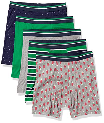 Medium Men's 5-Pack Popsicle Tag-Free Boxer Briefs Underwear