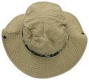Outdoor Summer Boonie Hat for Hiking, Camping, Fishing, Operator Floppy Military Camo Sun Cap for Men or Women (Tan)
