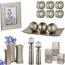 Dublin Decorative Tray and Orbs Balls Set - Centerpiece Bowl with Balls Decorations