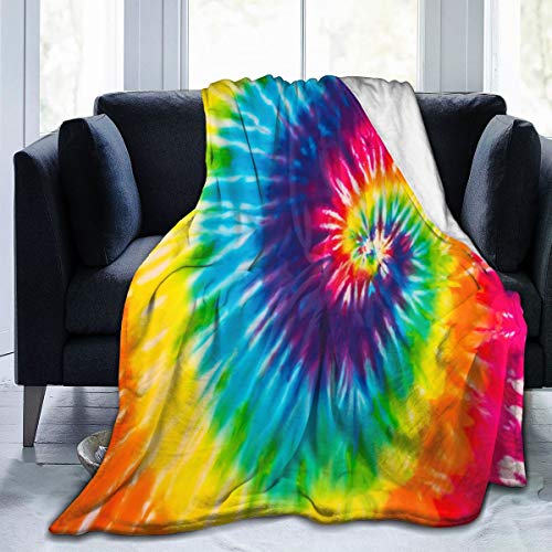 Tie Dye Blanket Throw Smooth Soft Blanket Adult Women Boy Girl Kids Toddler