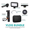 Movo Smartphone Vlogging Kit V7 with Grip Rig, Stereo Microphone, LED Light