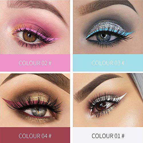Matte Liquid Eyeliner Set,12 Colors Matte Colorful Liquid Eyeliner,Color Gel Eyeliner