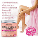 Himalayan Salt Body Scrub with Collagen and Stem Cells-Natural Exfoliating Salt