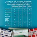 Recyclable + Sealable Paper Sandwich Bags, w/Closure Strip, 50-Count, Apple