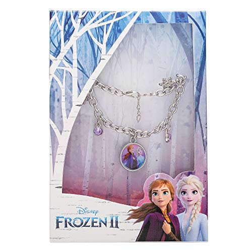 Disney Frozen 2 Jewelry, Sisters Elsa and Anna Fashion Charm Bracelet