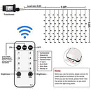 Remote Control Curtain Lights Plug in Curtain Lights Outdoor,300 LED Window Wall