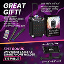 Karaoke Machine for Kids & Adults Wireless Microphone Speaker with Disco Ball