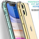 Compatible with iPhone 11 Case, Clear Shock Absorption Bumpers Cases for 6.1 Inch