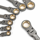 8-piece Ratcheting Combination Wrench Set, Metric 9-17 mm, Flex Head,