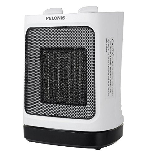 PELONIS Portable Ceramic Space Heater for Small Rooms with Oscillation & Adjustable Thermostat, Classic Style