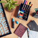 Full Set of 8 Acrylic Paint Pens with Reversible Medium Point Pen Tips