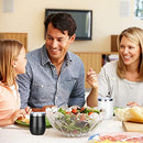 12oz/4 Pack Wine Tumbler Glasses with Lid-Stemless Double Wall Vacuum Stainless Steel T