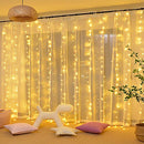 Remote Control Curtain Lights Plug in Curtain Lights Outdoor,300 LED Window Wall