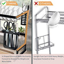 Dish Drying Rack Over The Sink -Adjustable Large Dish Rack Drainer
