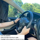 Car Side Window Sun Shades - Front Privacy Magneic Black 2 Pcs Automotive Covers