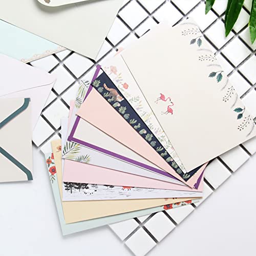 81pcs Stationary Paper and Envelopes Set, Contain 54 stationery paper and 27 envelopes