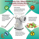 Kitchen Basics 3 N 1 Manual Meat and Vegetable Grinder Mincer