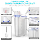 Rice Airtight Dry Food Storage Containers, BPA Free Plastic Sealed Holder Bin Dispenser