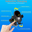 Wireless Car Charge,MEGACON 15W Qi Dashboard Windshield Air Vent Auto-Clamping Car Phone Holder Mount Wireless Charging for iPhone,Samsung,LG and More (QC3.0 Car Charger Adapter Included)