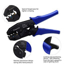 Wire Terminals Crimping Tool Kit with Plastic Box,10 Insulated Ratcheting Terminals