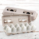 Blank Natural Pulp Egg Cartons Holds Up to Twelve Eggs For Storing Extra Eggs