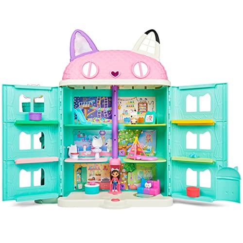 Purrfect Dollhouse with 15 Pieces Including Toy Figures, Furniture, Accessories and Sounds