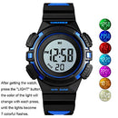 Kids Watches Digital Outdoor Sport Waterproof Electrical EL-Lights Watches