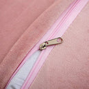 Set of 2 Lumbar Pink Fluffy Pillow Covers New Luxury Series Merino Style