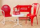 80 Quart Coca-Cola Cooler with Grated Tray, Red