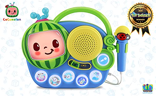 Cocomelon Toy Singalong Boombox with Microphone for Toddlers