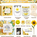 Sunflower Gifts for Women Get Well Soon Gifts Basket, w/ Inspirational Tumbler