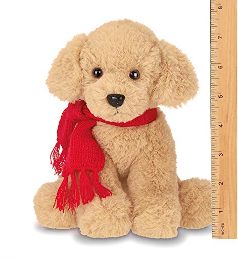 Bearington Grizwald Plush Stuffed Animal Golden Retriever Puppy Dog, 7.5 inches