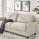 Loveseat Sofa / Easy, Tool-Free Assembly, Beige
