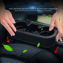 Coin Side Pocket Console Side Pocket Leather Cover Car Cup Holder