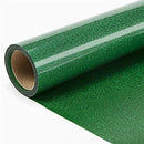 Green Glitter Heat Transfer Vinyl HTV Roll 10in x 10ft, Green Glitter HTV Vinyl Compatible with Silhouette Cameo & Cricut