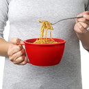 Microwave Bowl for Noddles, Pasta, and Soup with Lid and Handle