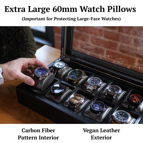 Mens Watch Box Storage Case Holder, Watch Box for Large Watches