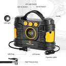 Air Compressor Tire Inflator, Portable 12V DC/120V AC Tire Pump