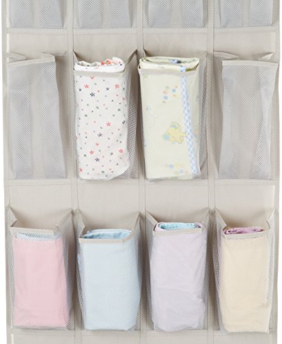 24-Pocket Over-the-Door Hanging Medium-Size Shoe Organizer