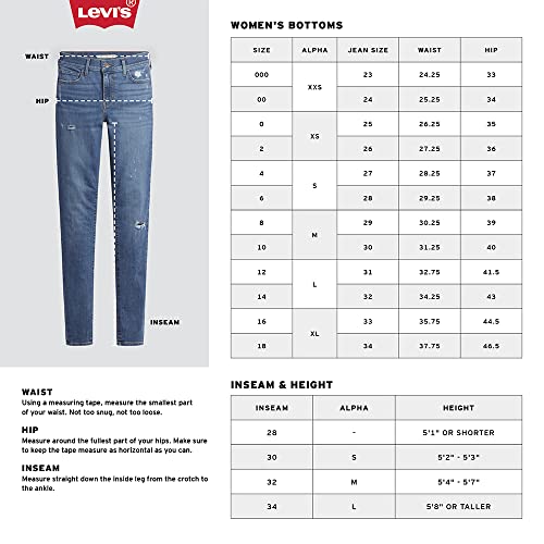 Levi's Women's High Rise Shorts , -Sapphire dust, 26 (US 2)
