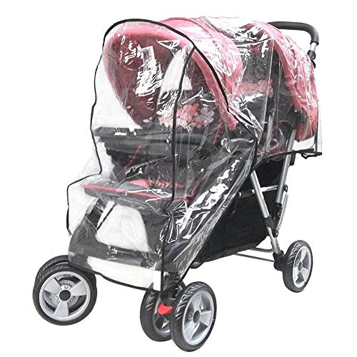 Aligle Weather Shield Double Popular for Swivel Wheel Stroller Universal Size Baby Rain Cover