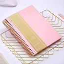 Hardcover Spiral Notebook 150 Sheets 3 Subject Large College Ruled Notebook