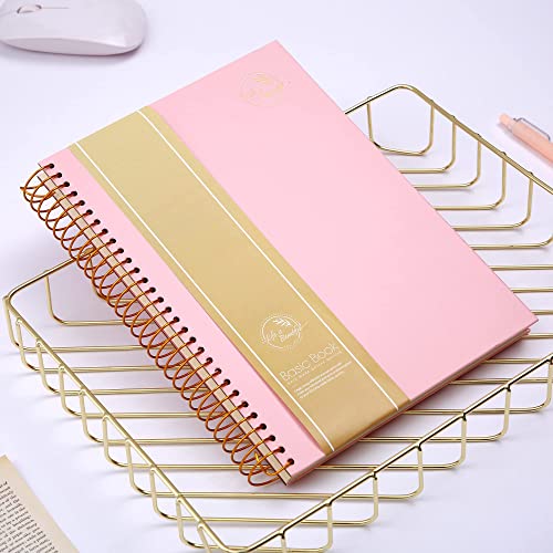 Hardcover Spiral Notebook 150 Sheets 3 Subject Large College Ruled Notebook