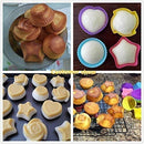 Silicone Cupcake Liners Reusable Baking Cups Nonstick Easy Clean Pastry Muffin Molds