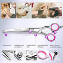 4CR Stainless Steel Safety Round Tip 6 in 1 Dog Grooming Scissors